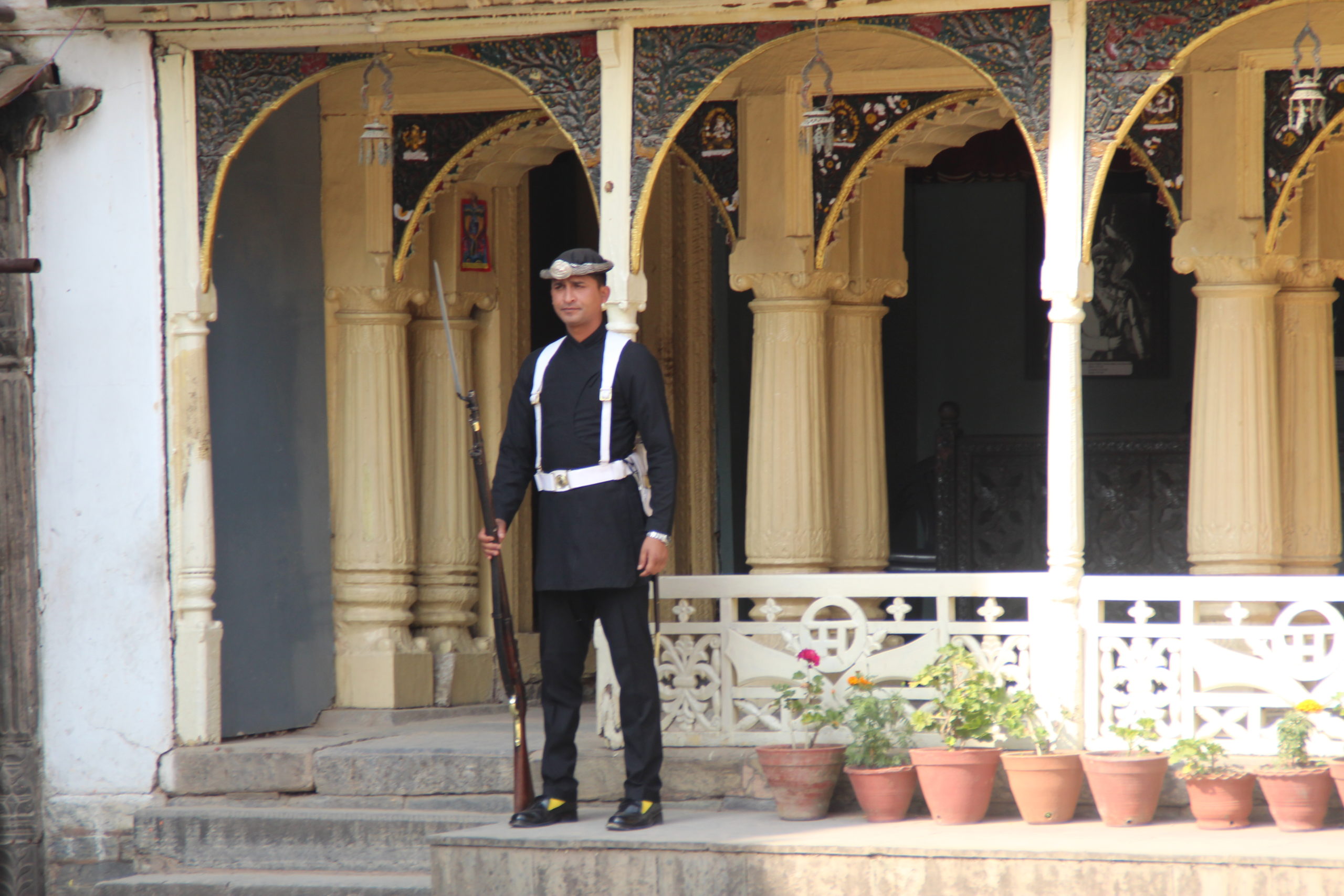 Guard at the palace in Kathmandu